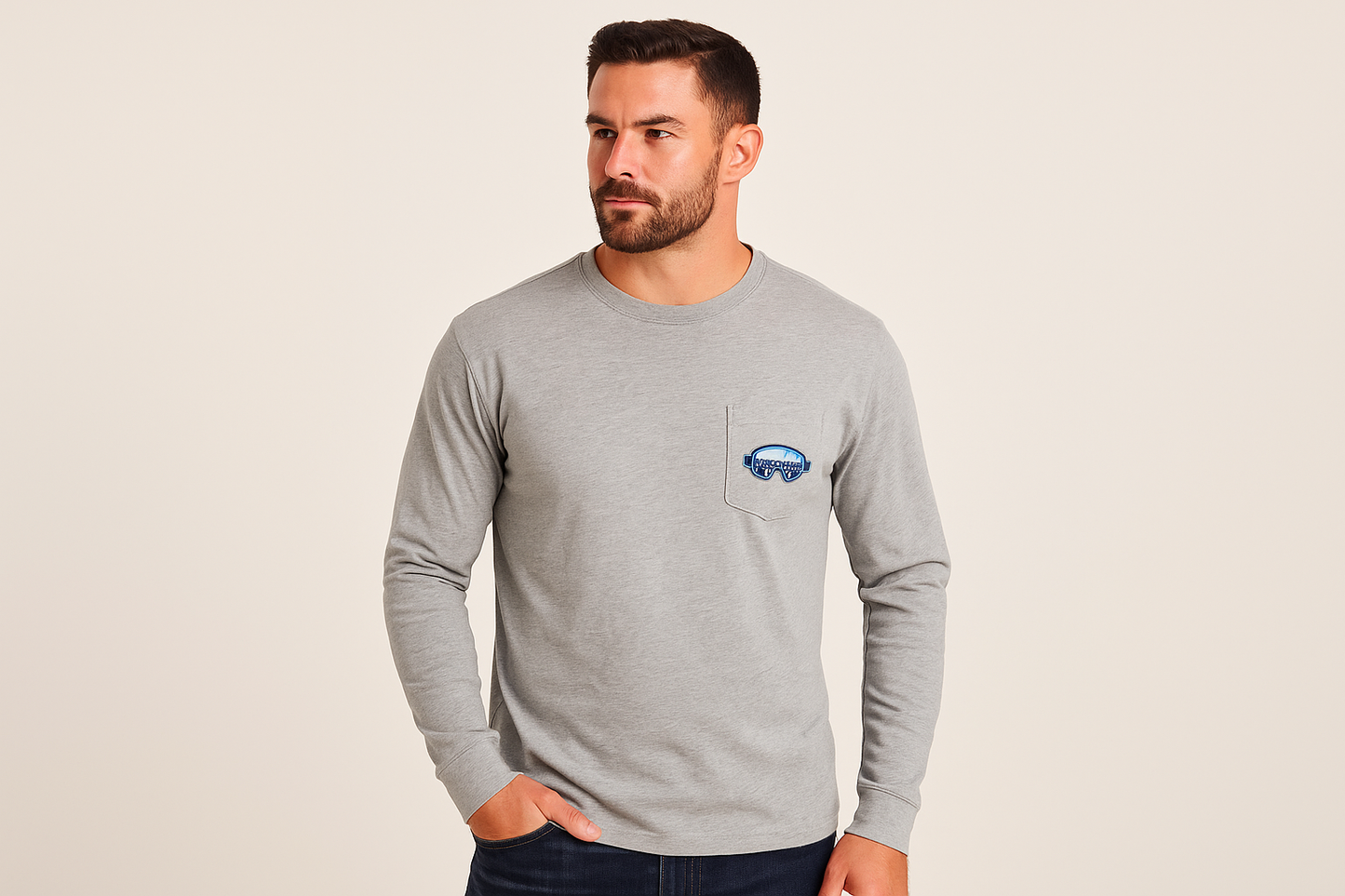 Imagen con modelo atlético musculoso