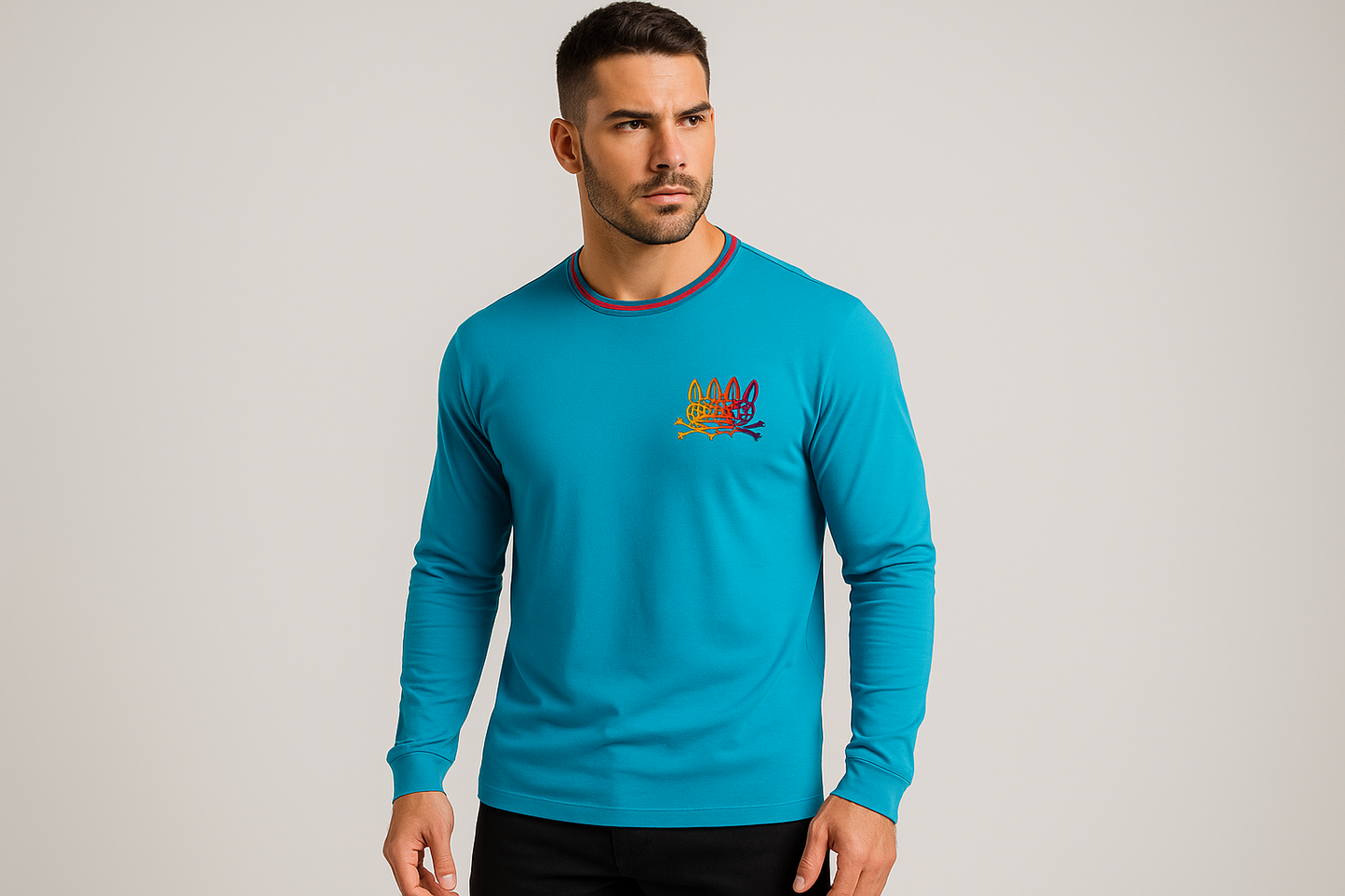 Imagen con modelo atlético musculoso