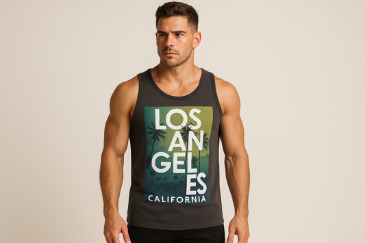 Imagen con modelo atlético musculoso