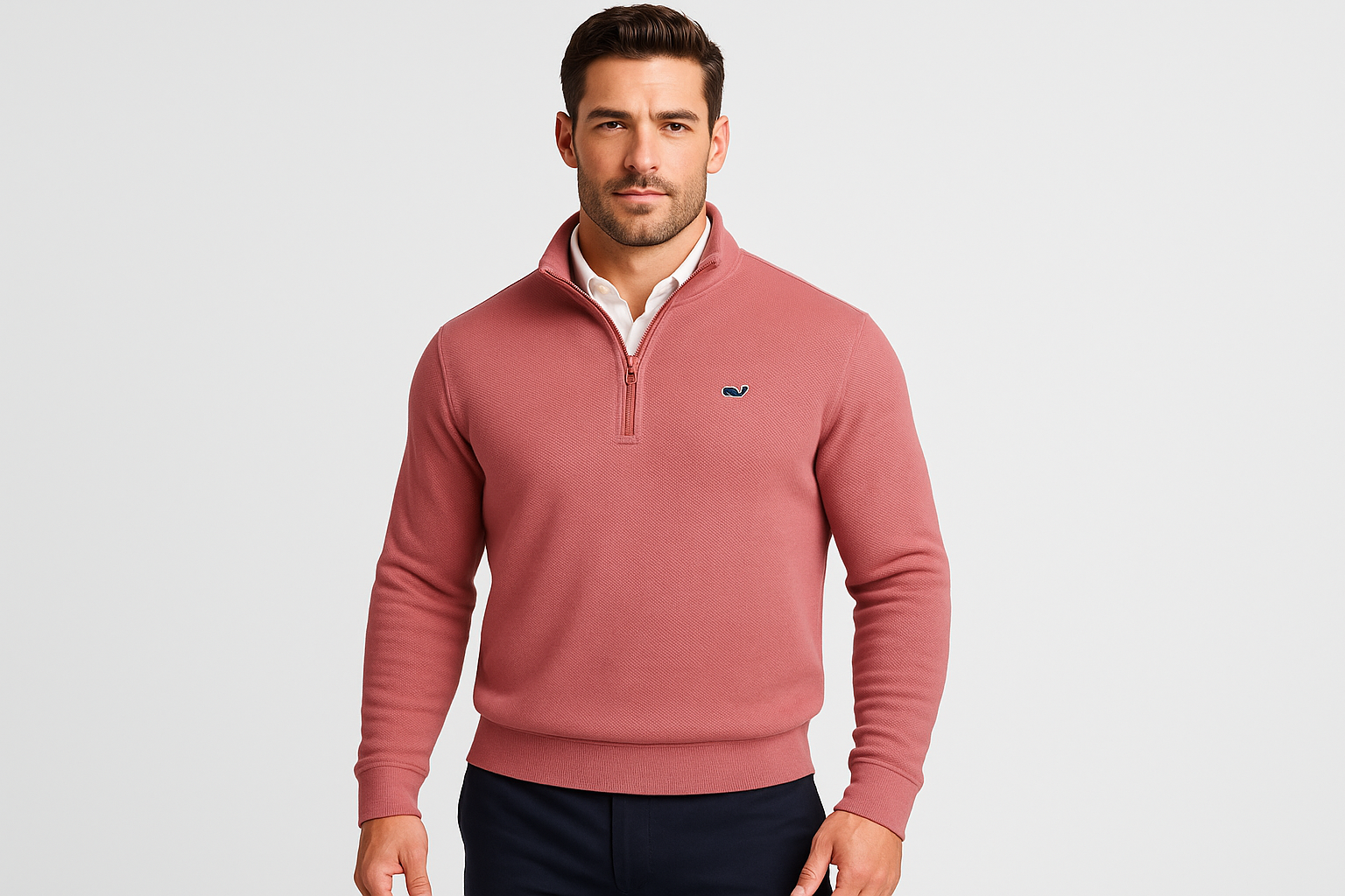 Jersey con camisa debajo