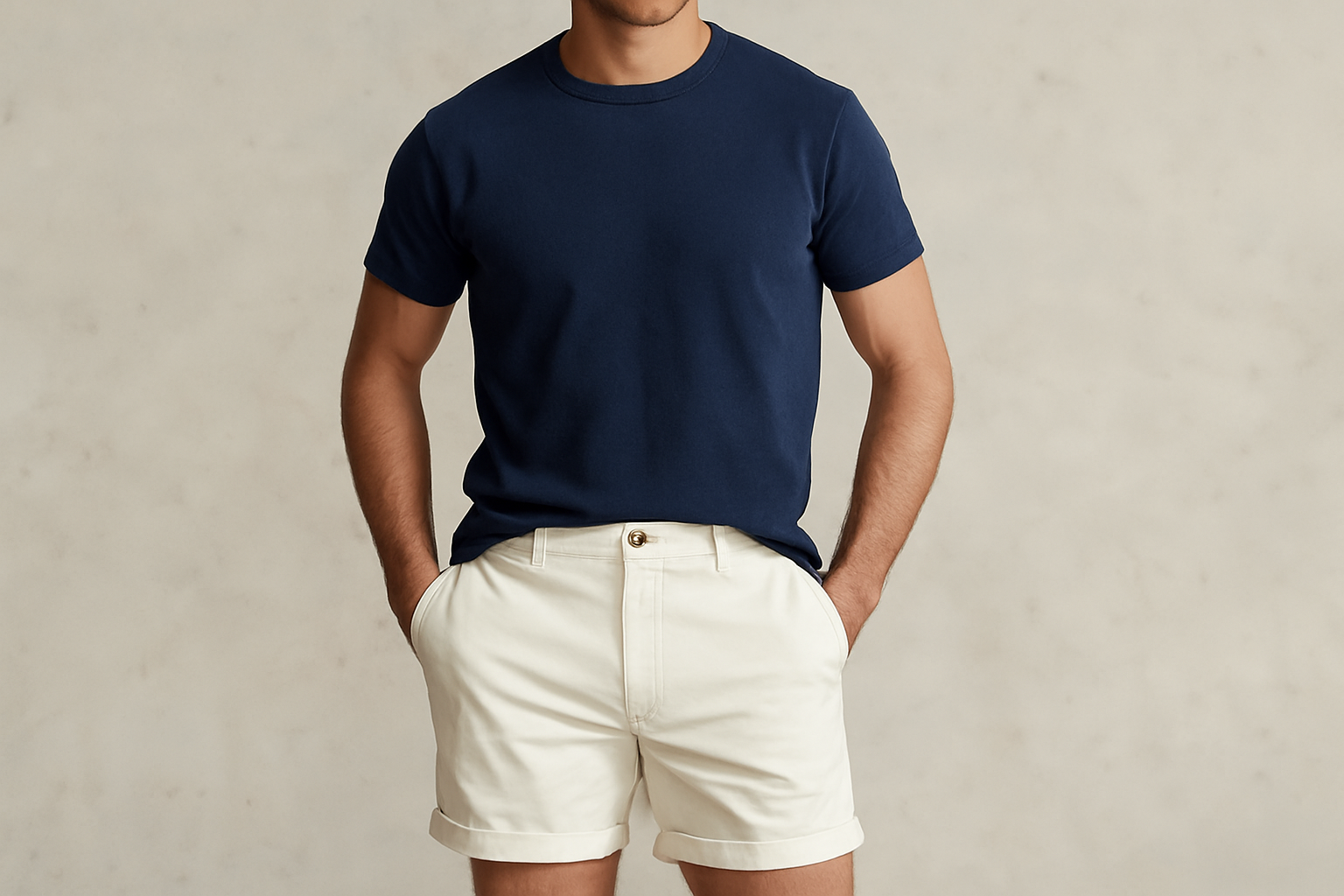 Look 1 - Camiseta azul marino