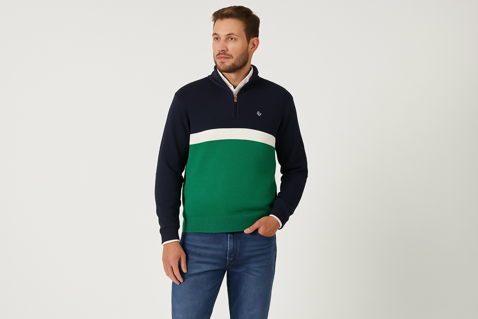 Look 1 - Con camisa blanca por debajo