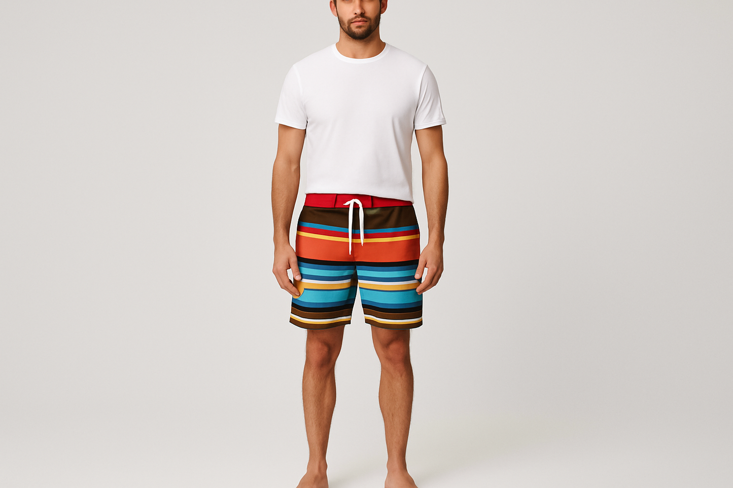 Look 1 - Con camiseta blanca de cuello redondo