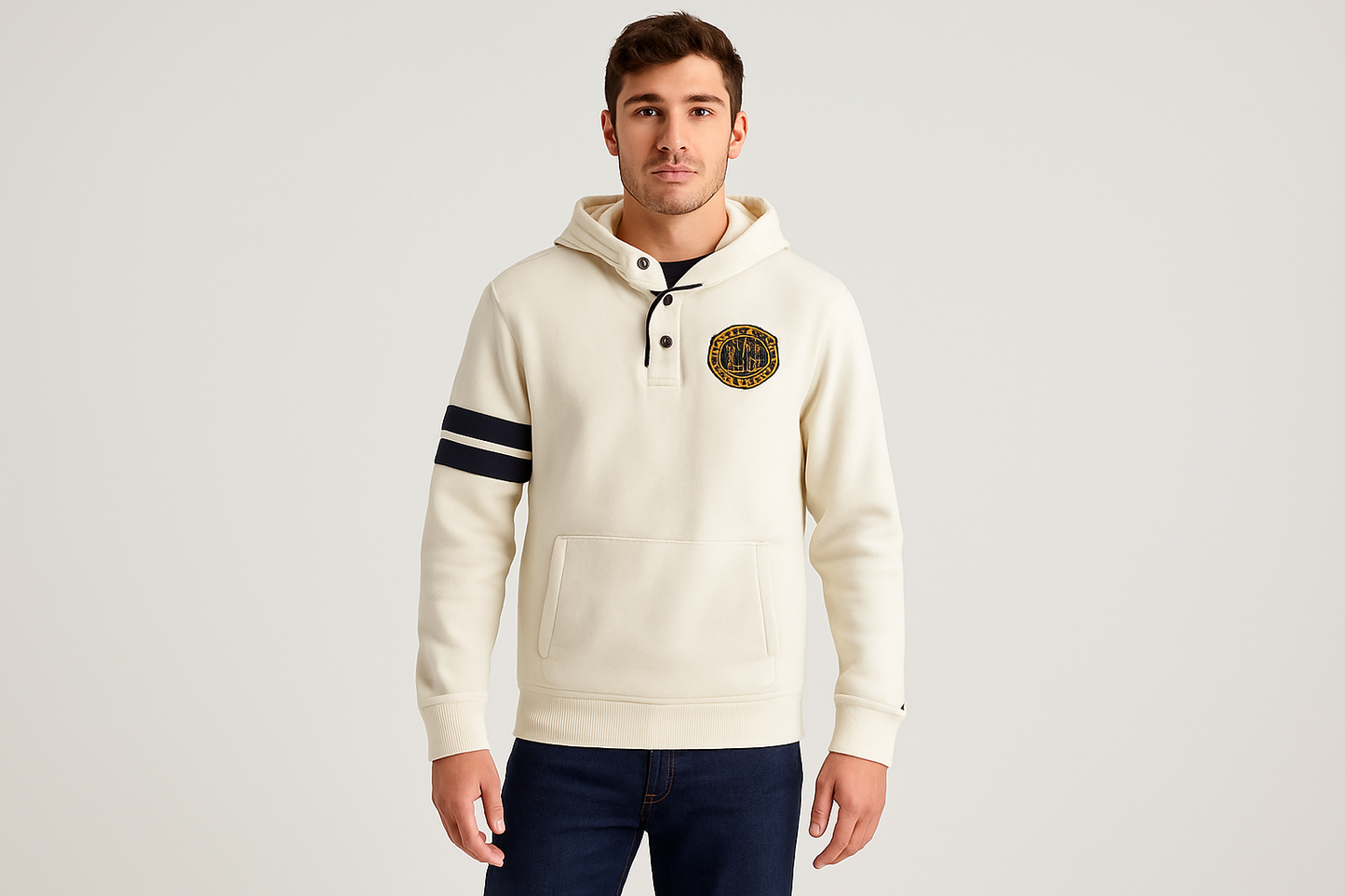 Look 1 - Con jeans azul oscuro