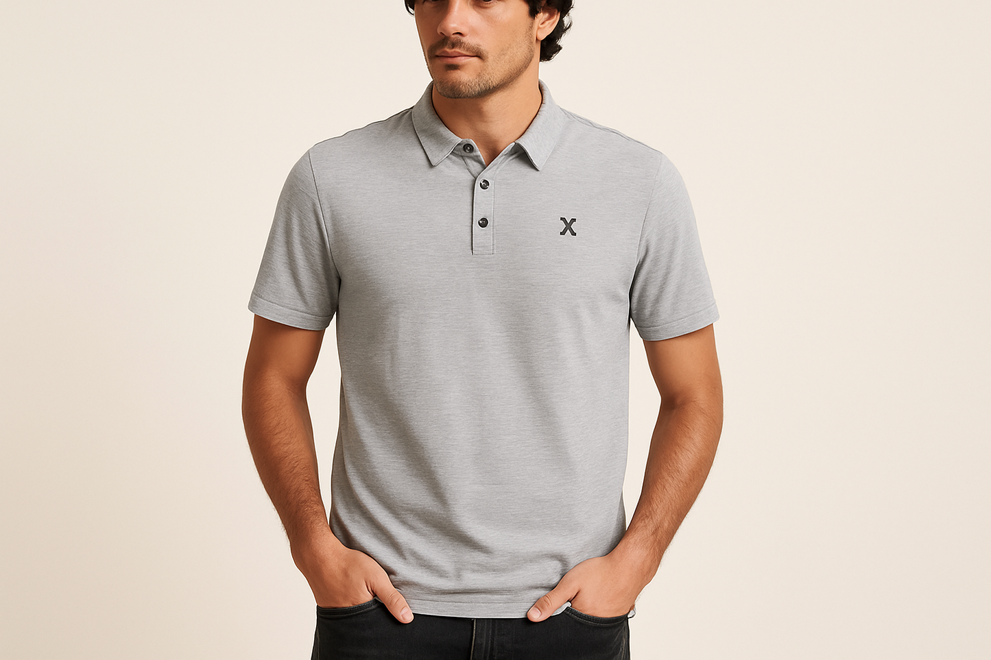 Look 1: Polo Hurley rayada con jeans oscuros - Estilo surf casual