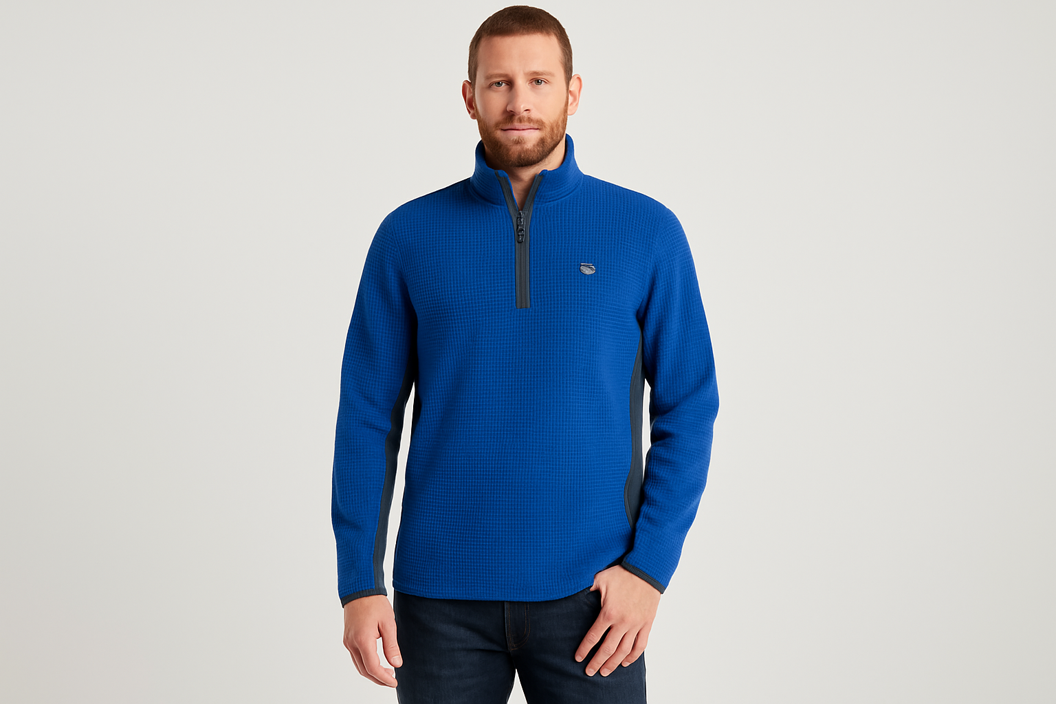 Look 1: Suéter Vineyard Vines con jeans oscuros - Estilo preppy casual