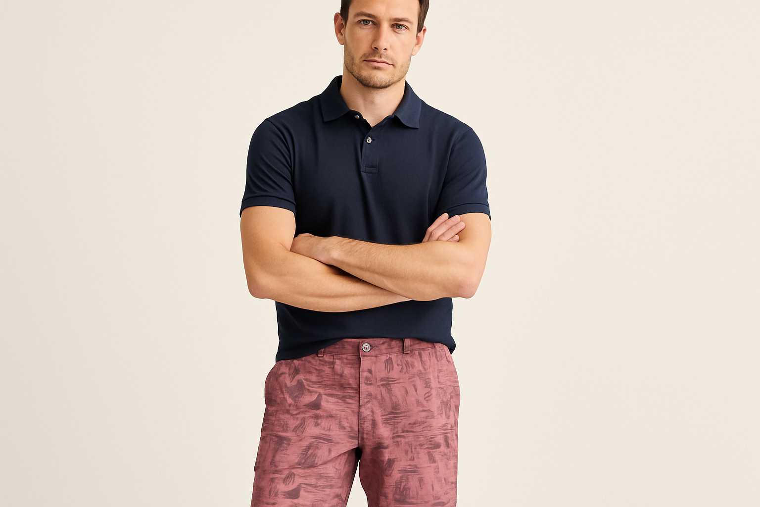 Look 2 - Polo azul marino