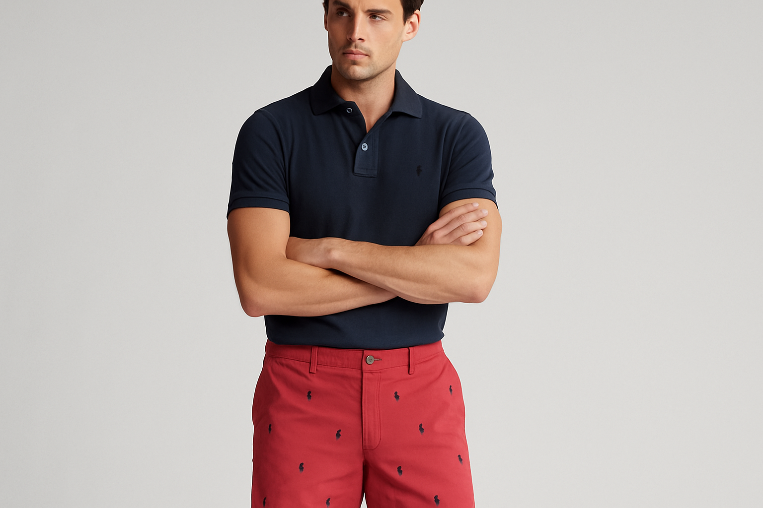 Look 2 - Polo azul marino