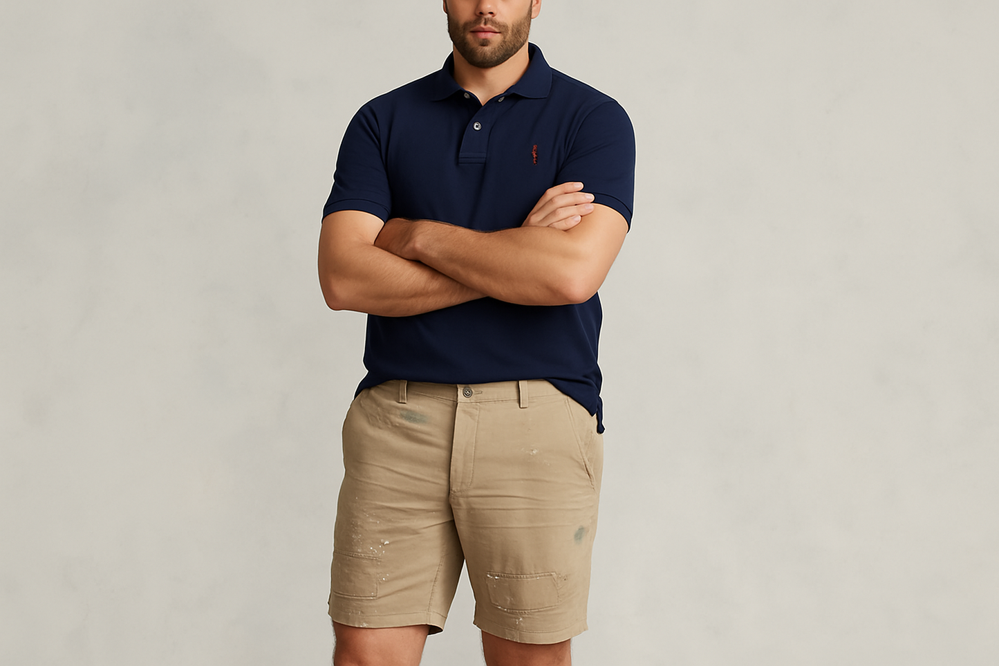 Look 2 - Polo azul marino