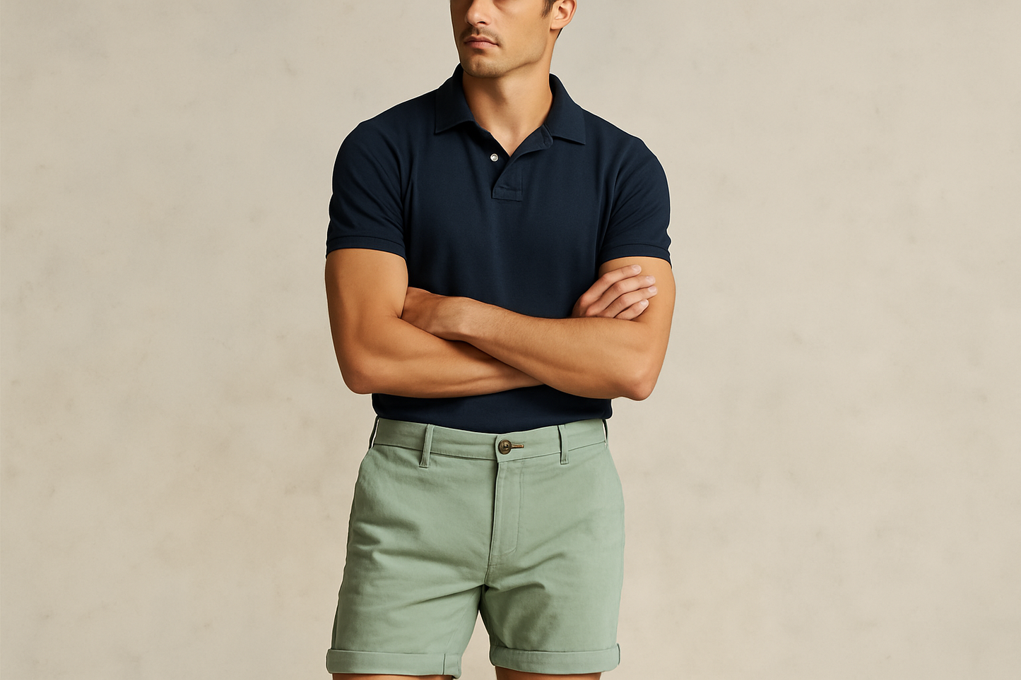 Look 2 - Polo azul marino