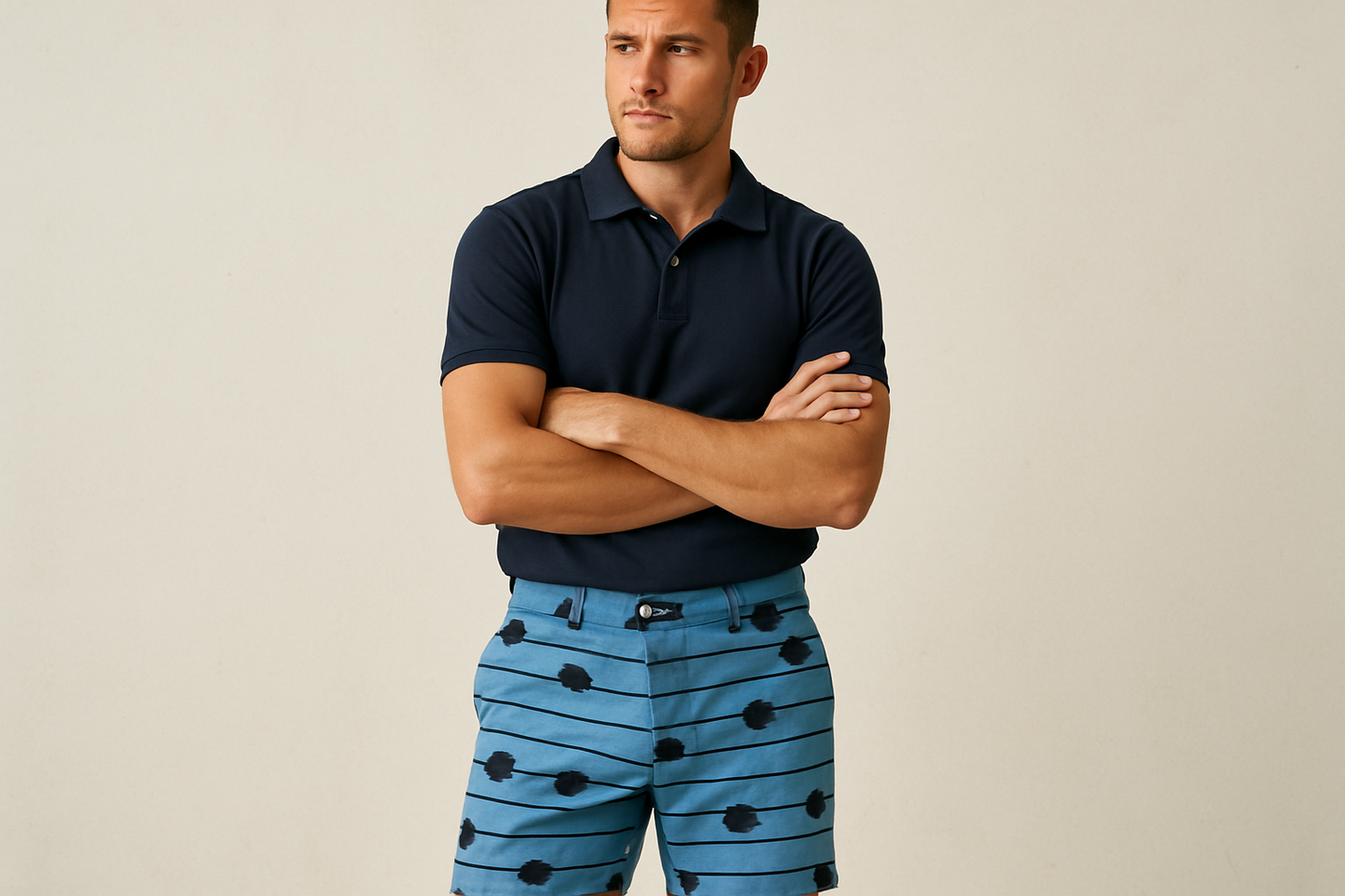 Look 2 - Polo azul marino