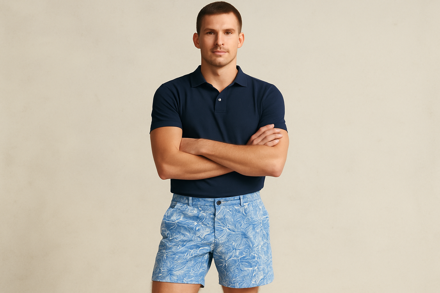 Look 2 - Polo azul marino