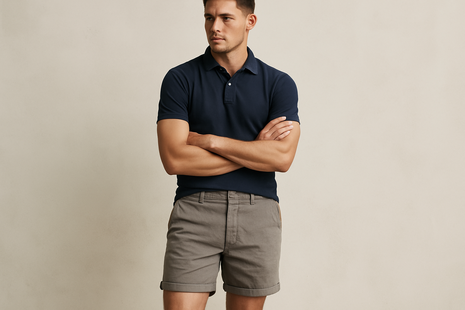 Look 2 - Polo azul marino