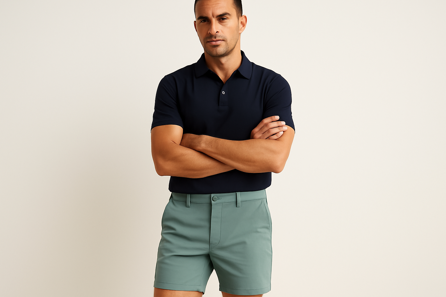 Look 2 - Polo azul marino