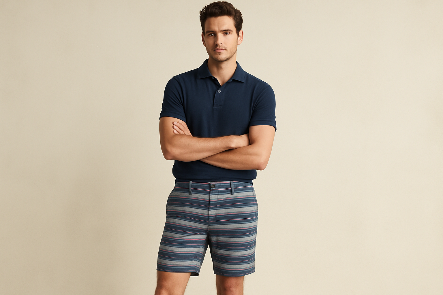 Look 2 - Polo azul marino