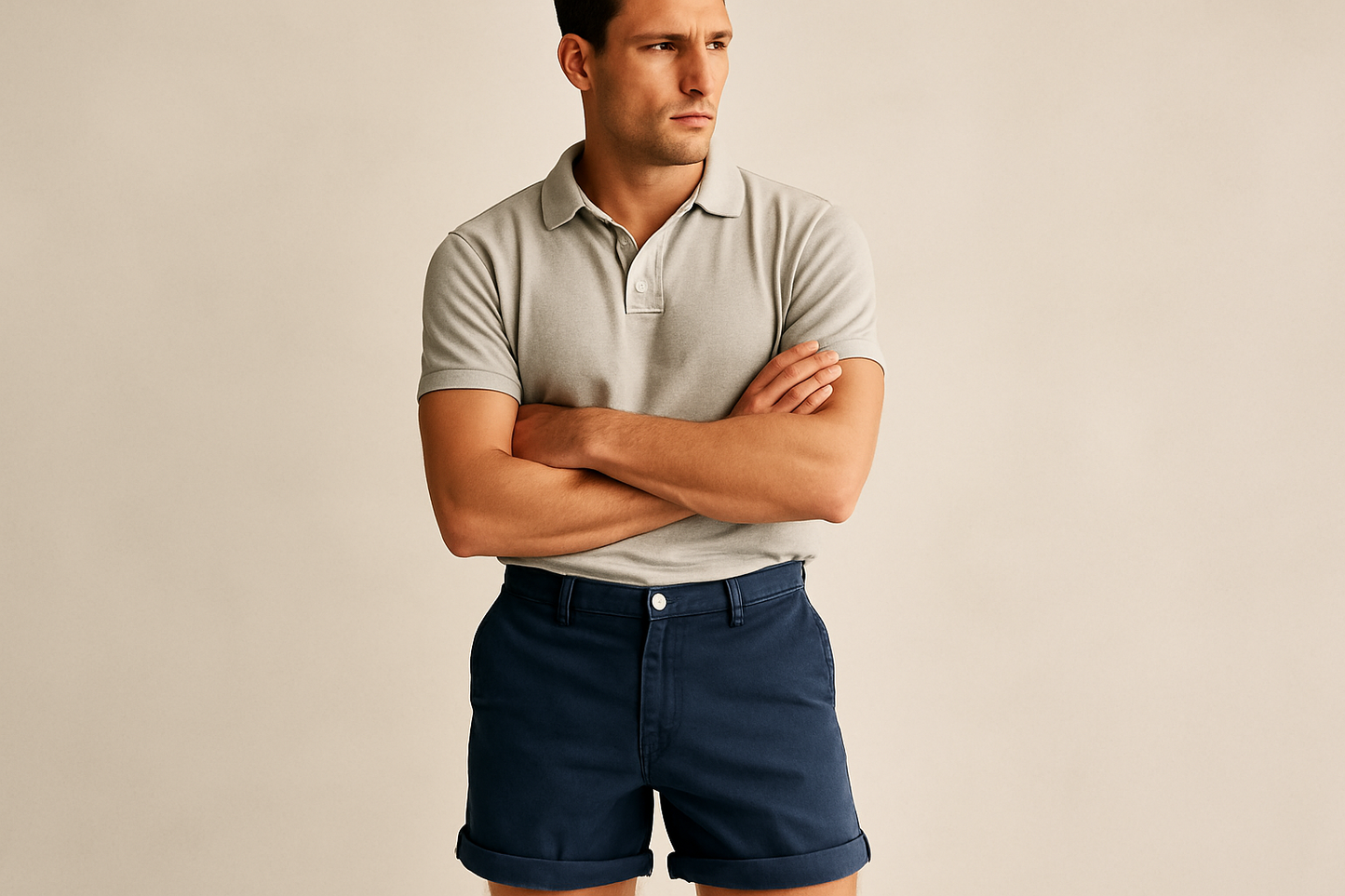 Look 2 - Polo gris claro