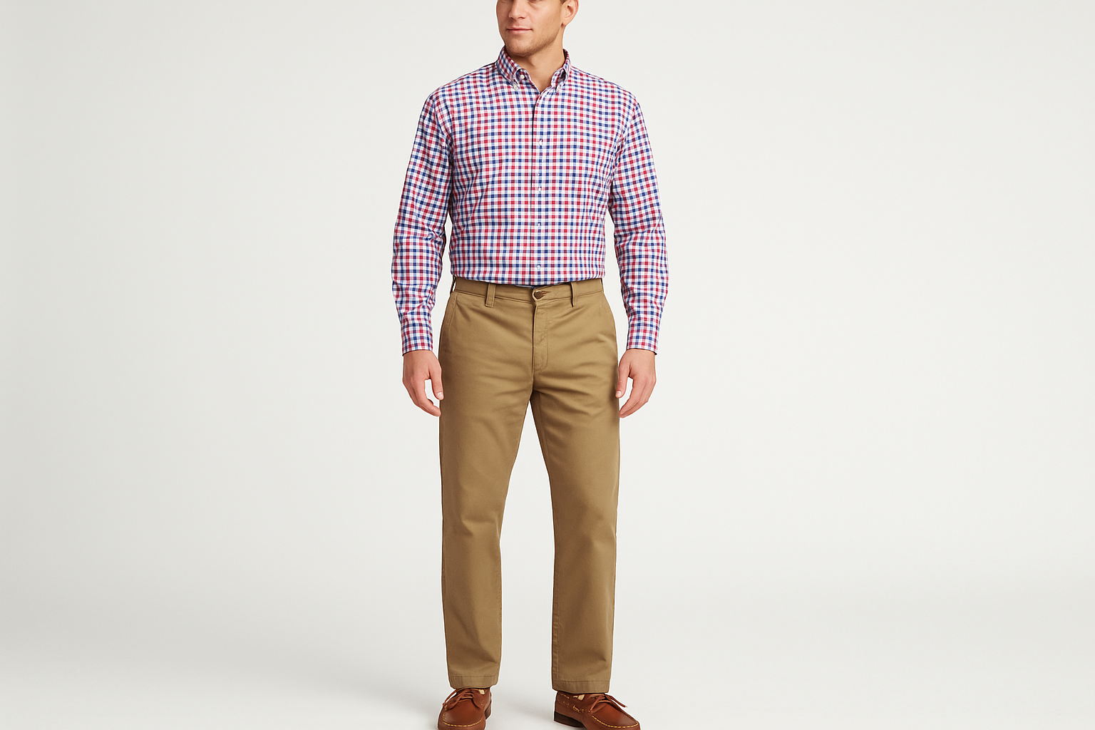 Look 2 - Smart casual con chinos y boat shoes
