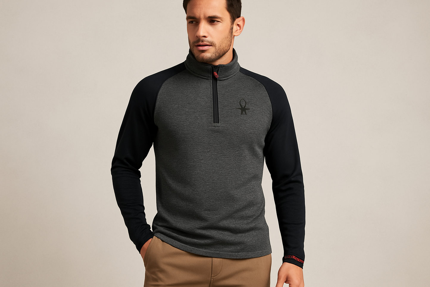 Look 2: Suéter con joggers caqui - Estilo sporty casual
