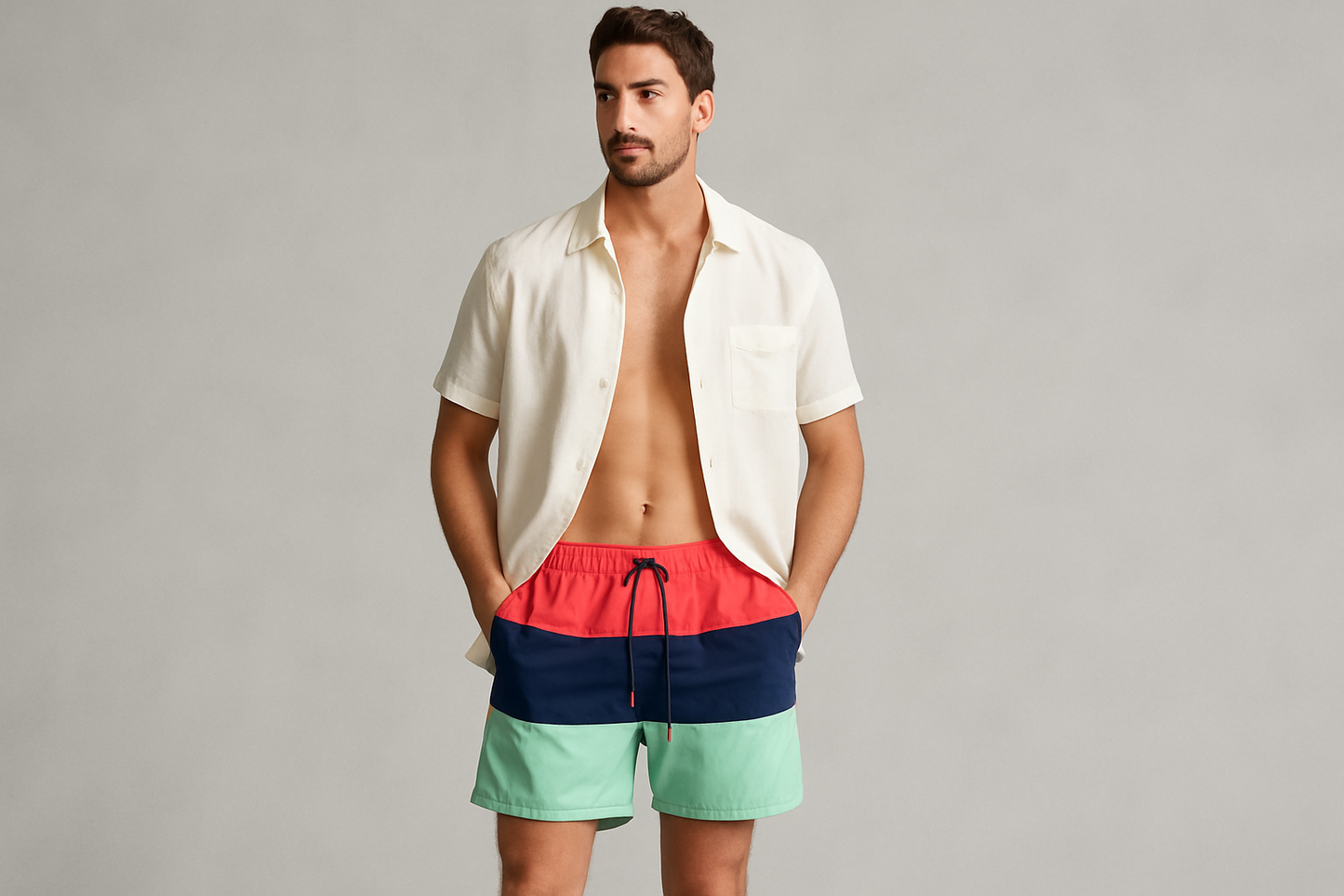 Look 3 - Con camisa abierta casual