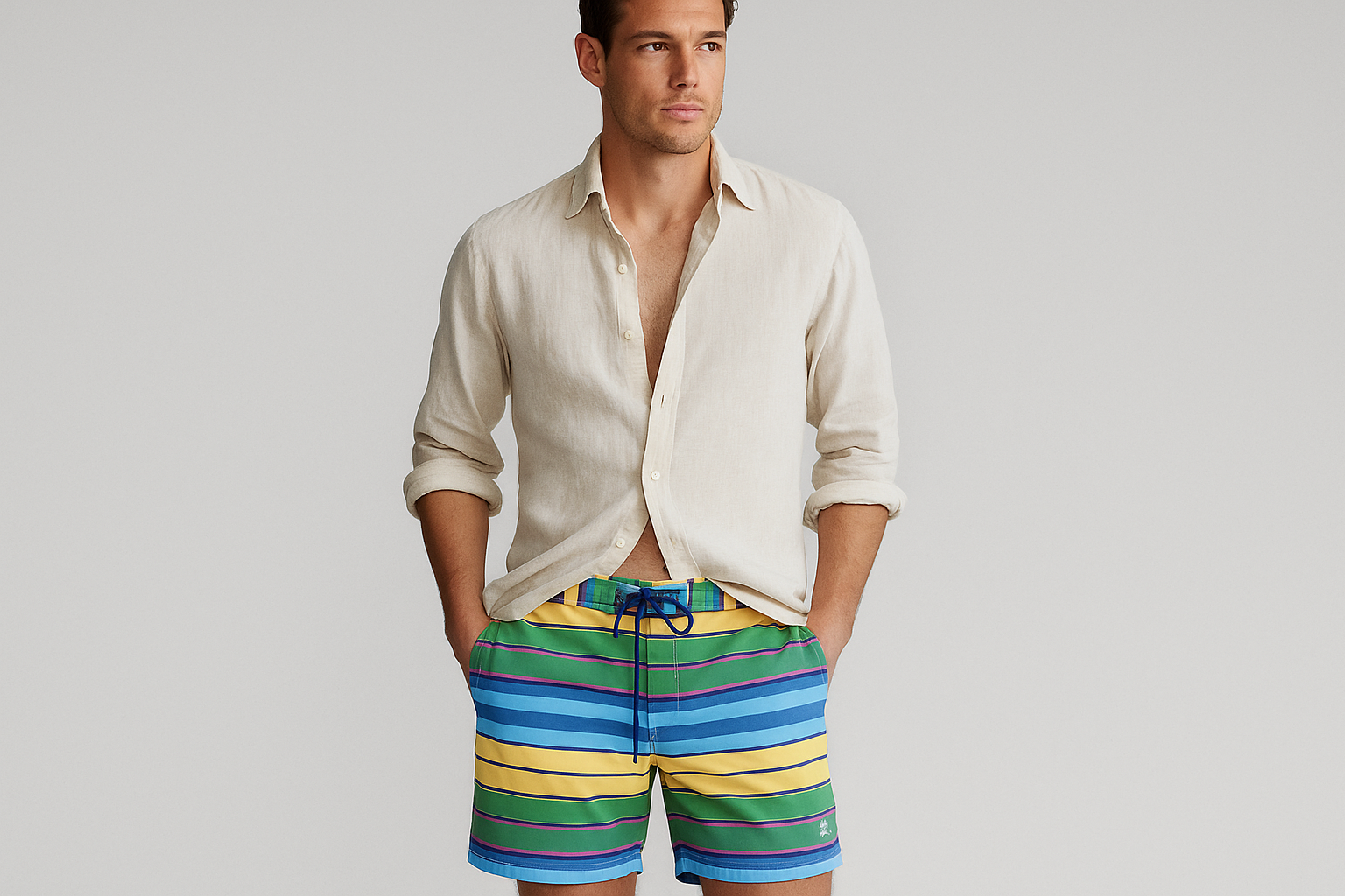 Look 3 - Con camisa abierta casual