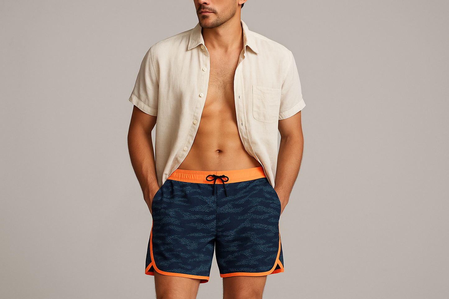 Look 3 - Con camisa abierta casual