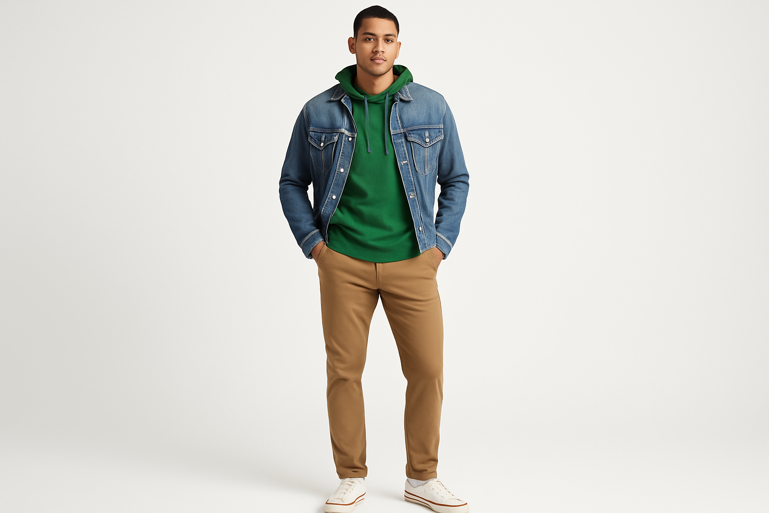 Look 3 - Layering con chaqueta de mezclilla