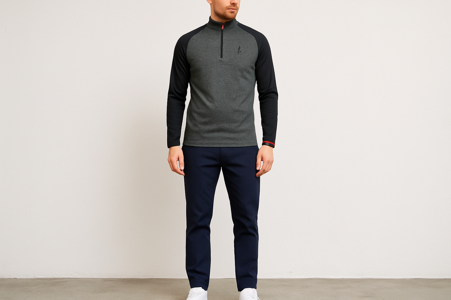 Look 3: Suéter con chinos azul marino - Estilo smart casual