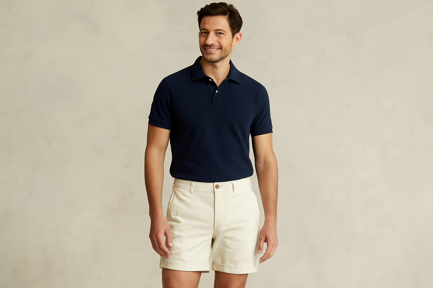 Look 4 - Polo azul marino