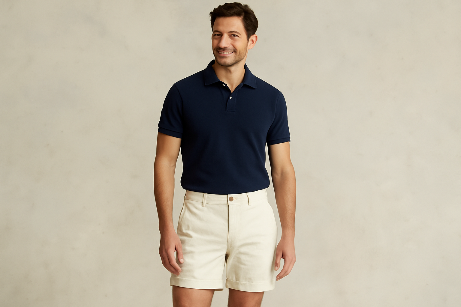 Look 4 - Polo azul marino