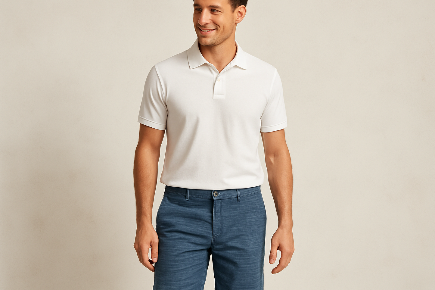 Look 4 - Polo blanco