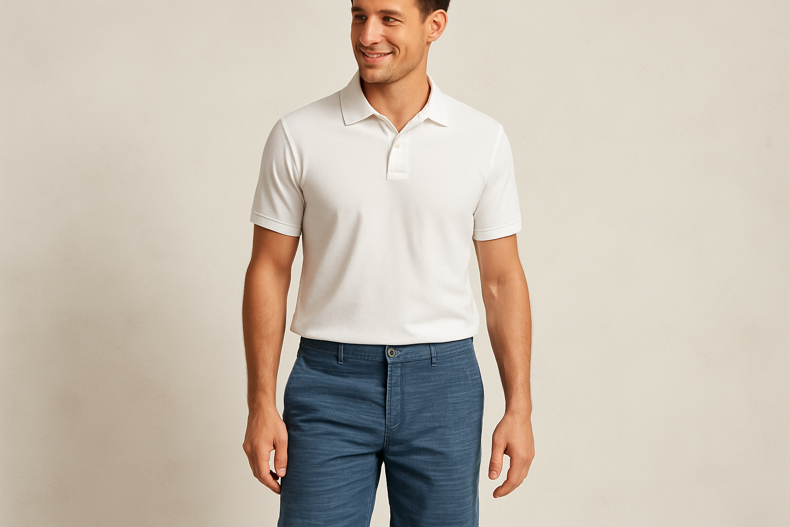 Look 4 - Polo blanco