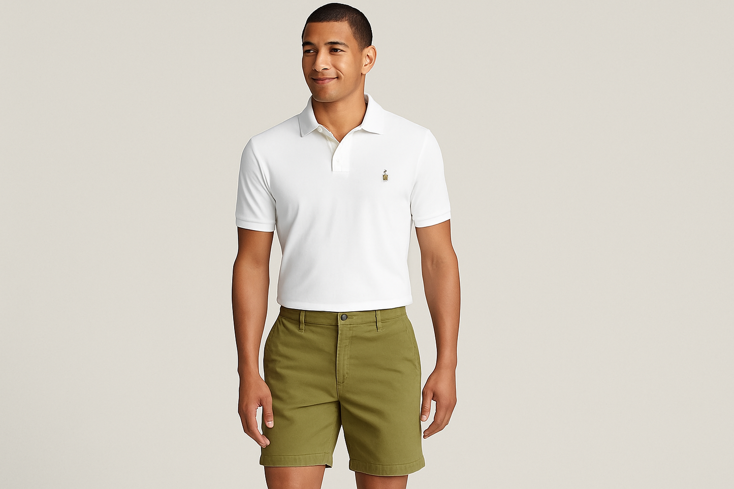 Look 4 - Polo blanco