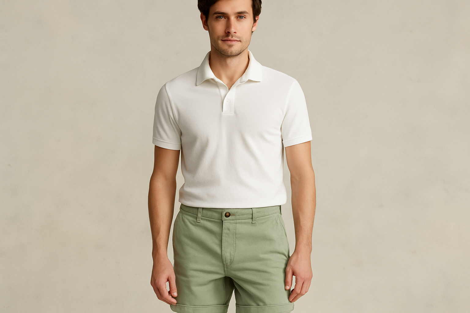 Look 4 - Polo blanco