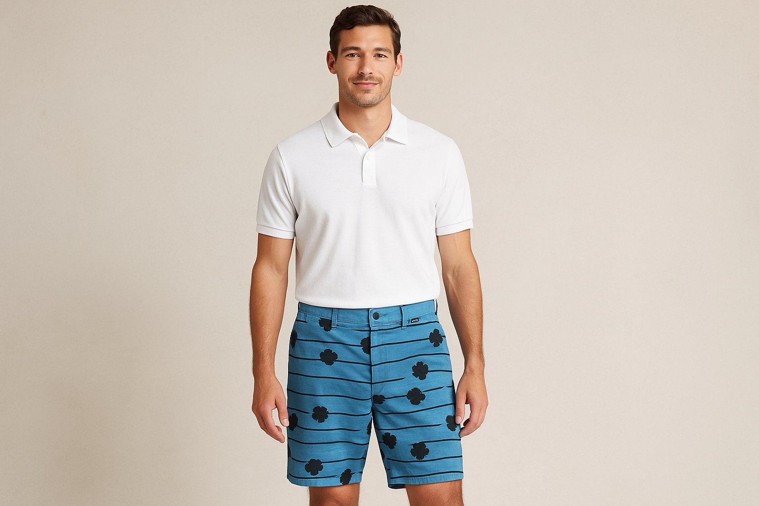 Look 4 - Polo blanco