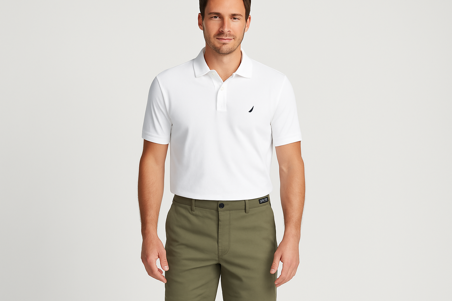 Look 4 - Polo blanco