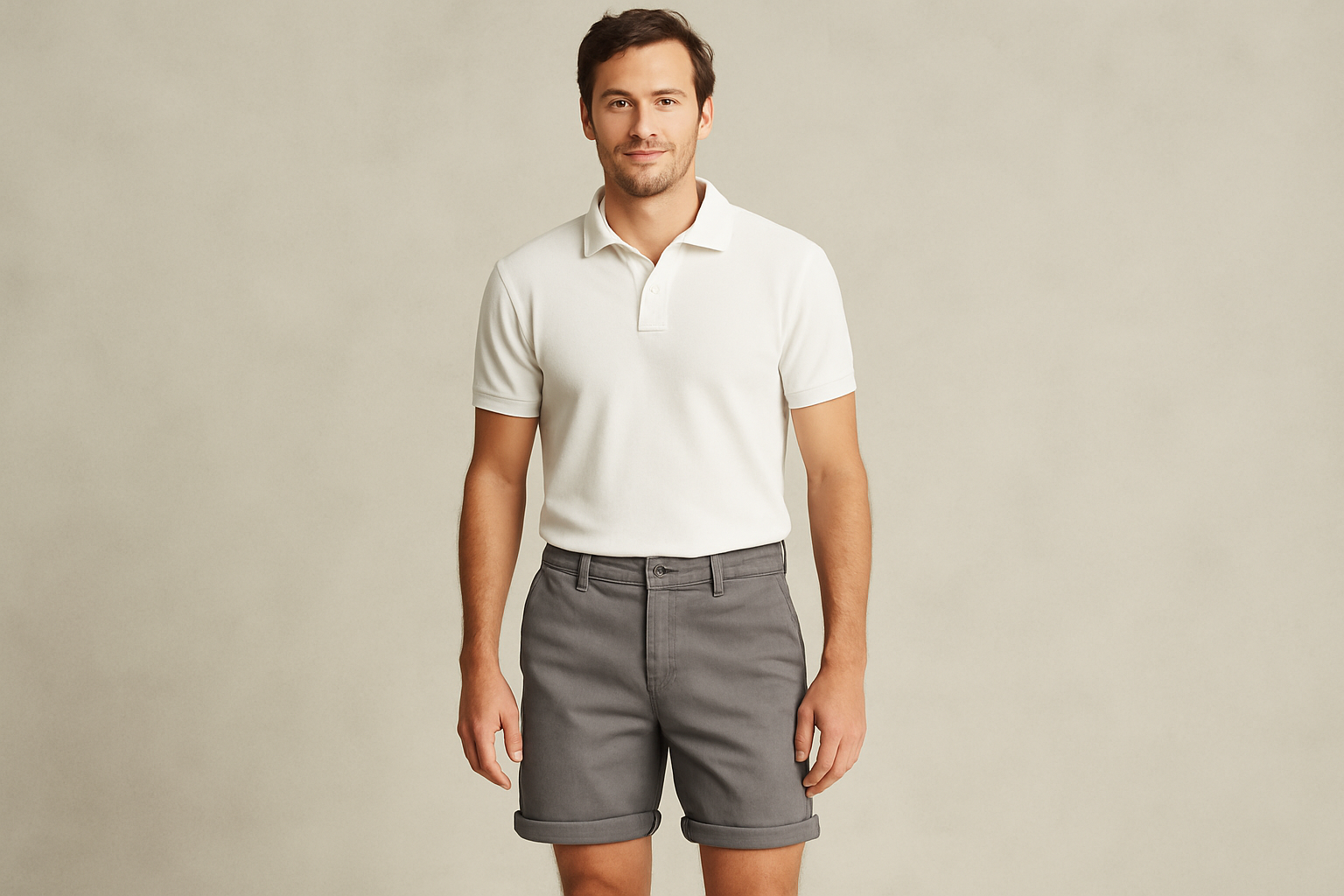 Look 4 - Polo blanco