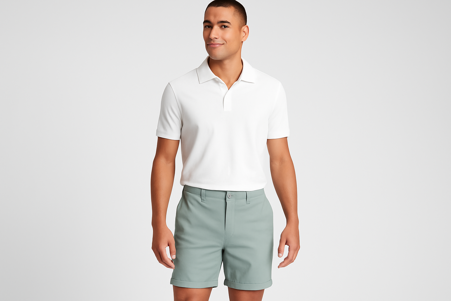 Look 4 - Polo blanco