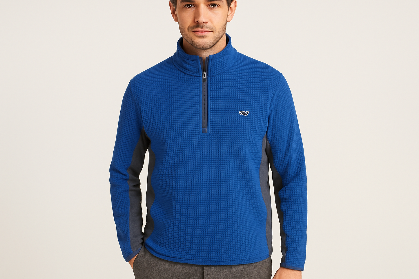 Look 4: Suéter Vineyard Vines con pantalones de lana - Estilo business casual