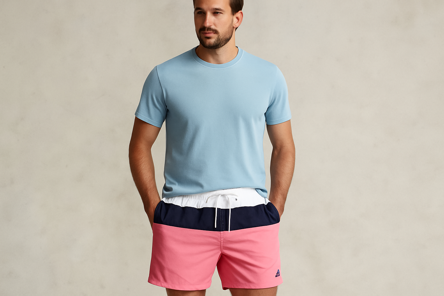 Look 5 - Camiseta azul claro