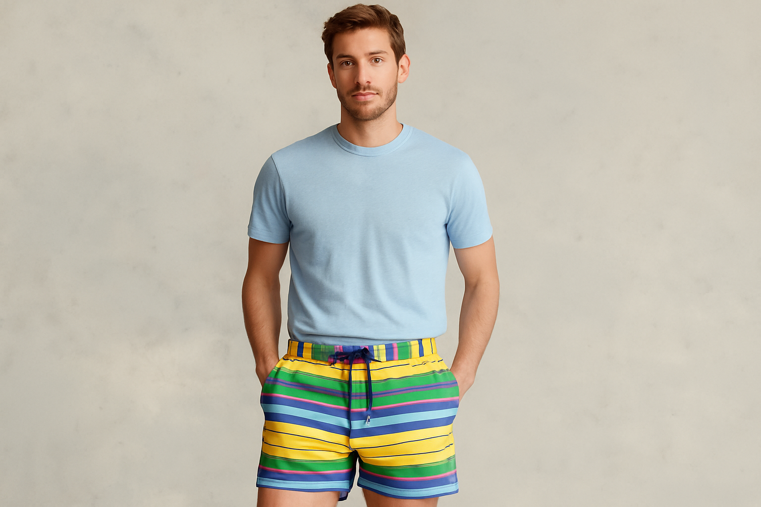 Look 5 - Camiseta azul claro