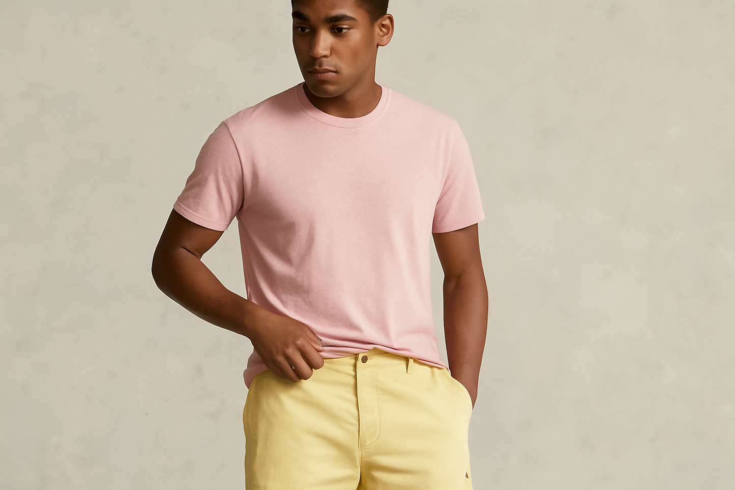 Look 5 - Camiseta rosa claro por fuera