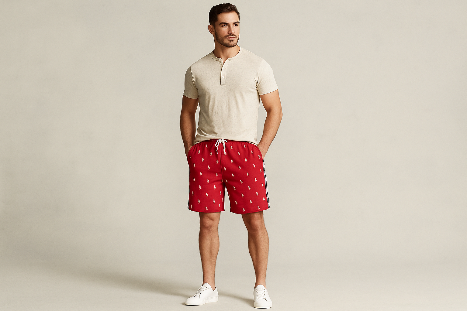 Look 5 - Con henley shirt