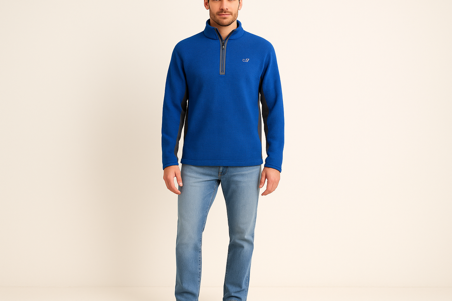Look 5: Suéter Vineyard Vines con jeans claros - Estilo weekend preppy