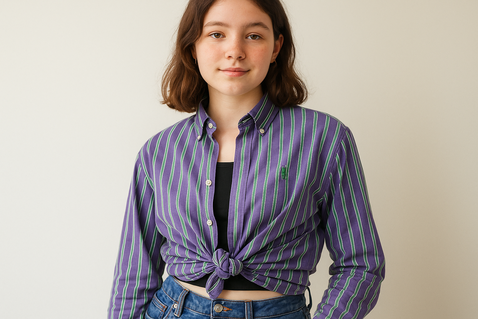 Look anudado a la cintura