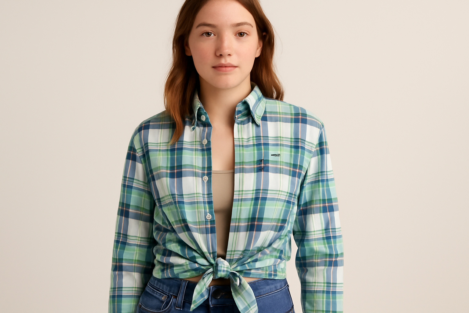 Look anudado a la cintura