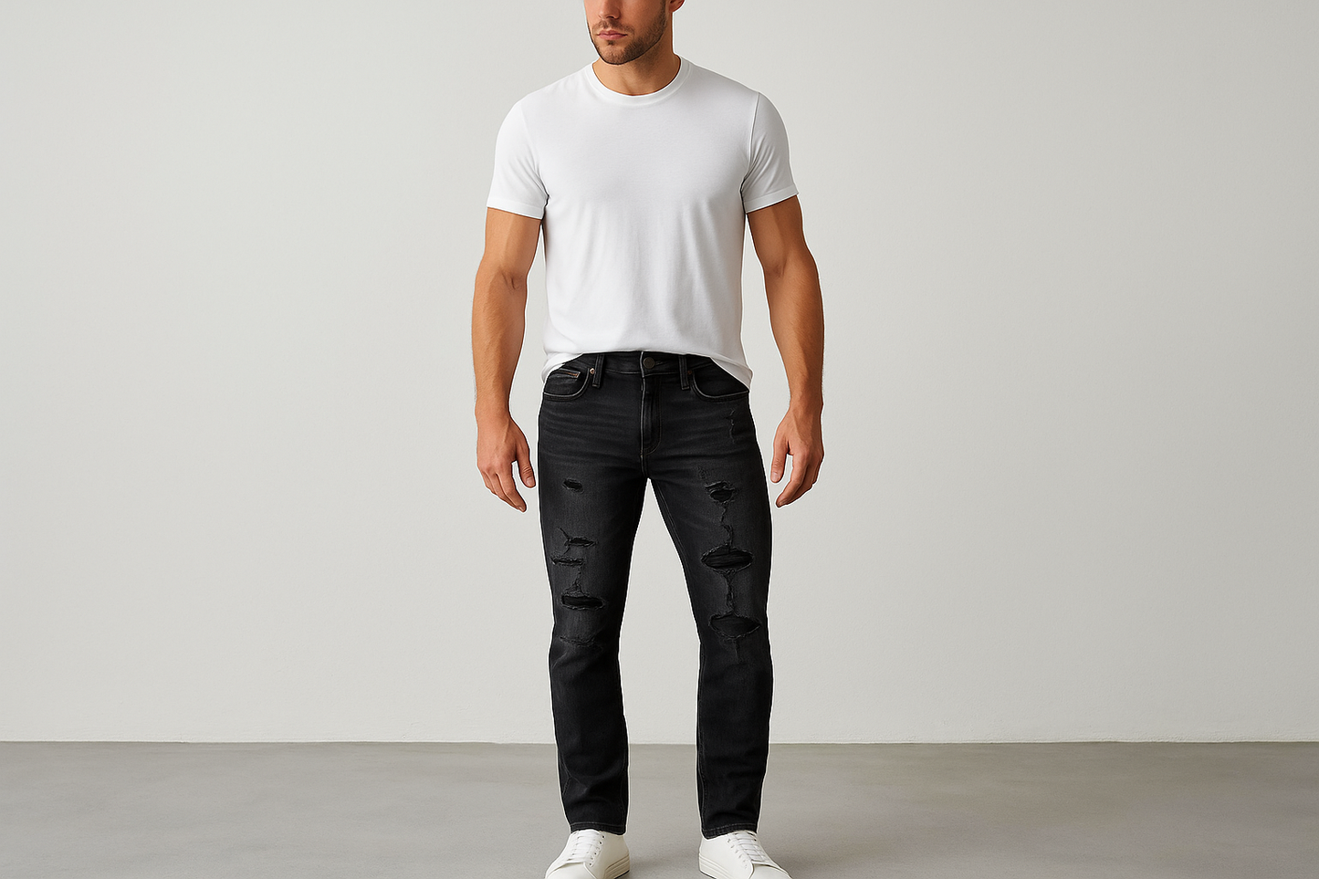 Look casual con camiseta blanca