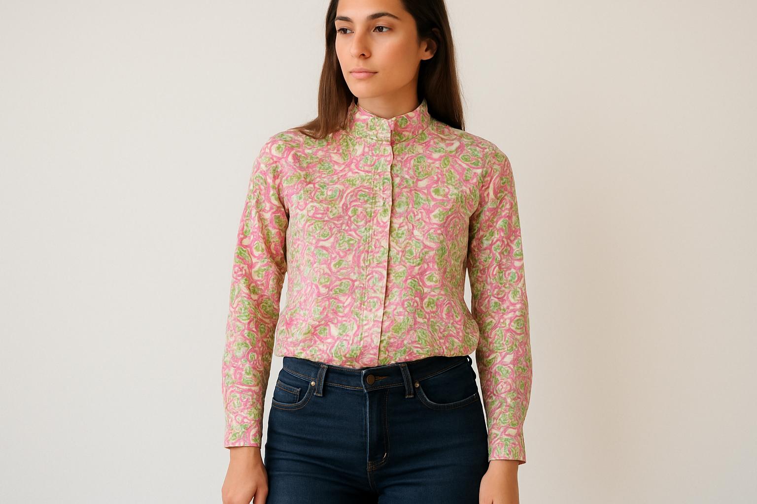 Look casual con jeans oscuros