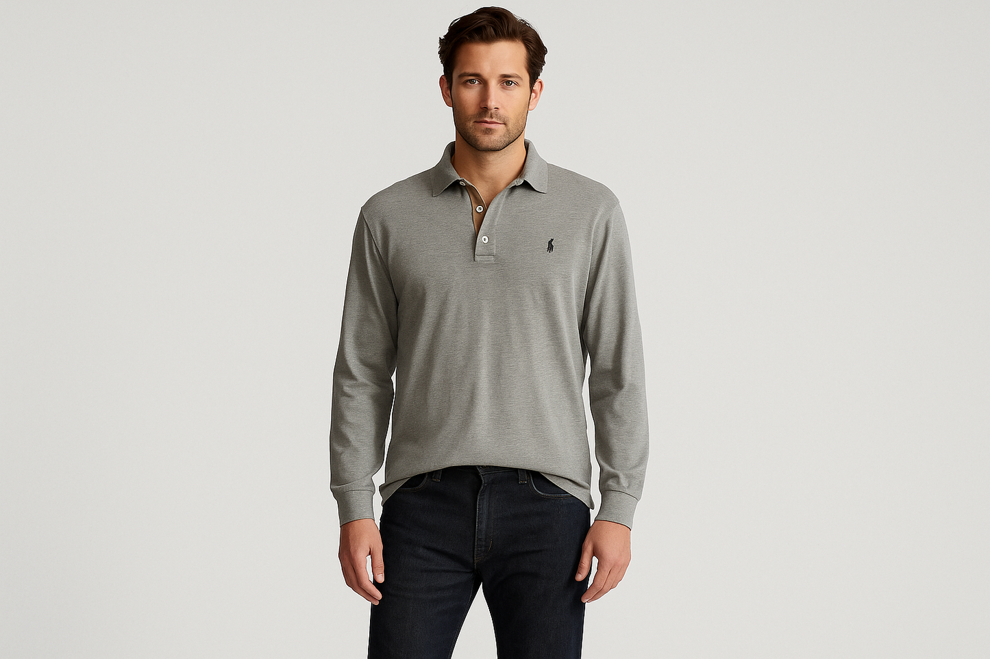 Look casual con jeans oscuros