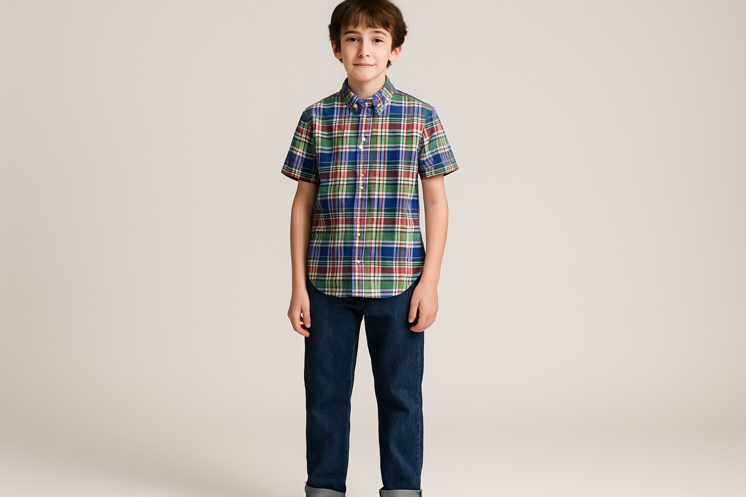 Look casual con jeans oscuros