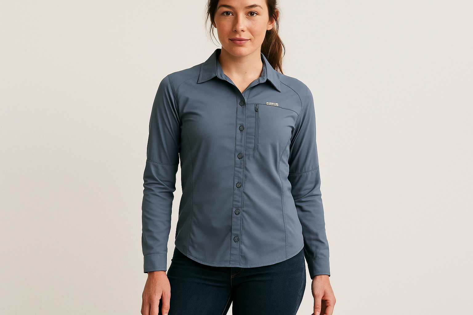 Look casual con jeans oscuros